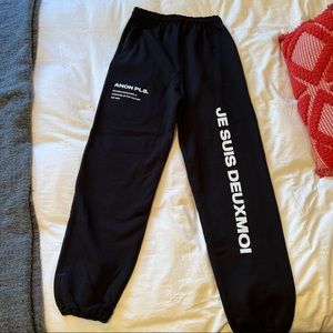 Authentic Deuxmoi Fleece Sweatpants